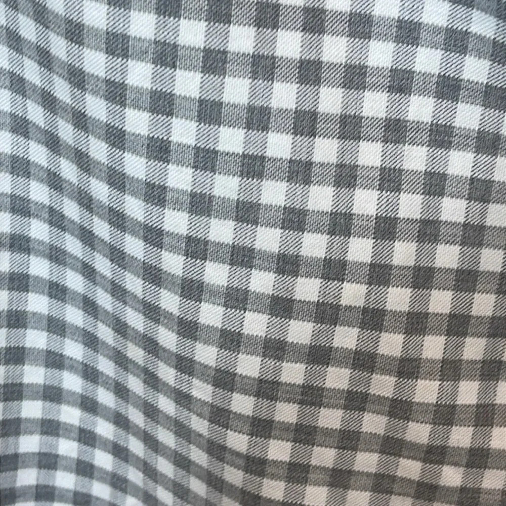 Frank & Eileen Barry Check Button-Up Shirt In Gra… - image 4